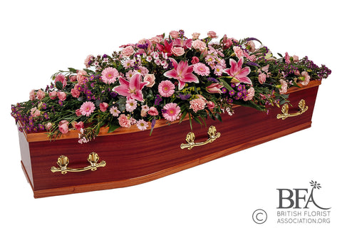 Elegant Pink Double End Coffin Top