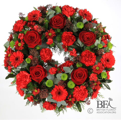 Mixed Flower Wreath with Custom Colour Options