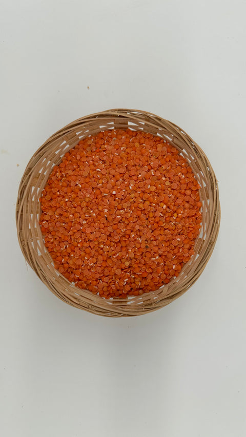 Organic Red Lentils per 100g