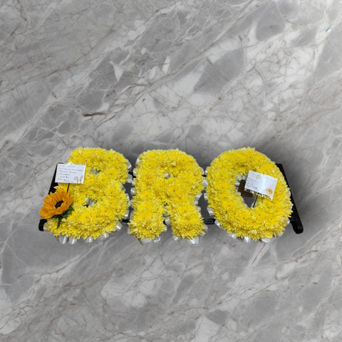 Personalised Multi-Letter Floral Tribute