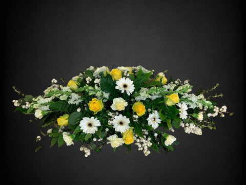 Simply Yellows and Whites Double End Coffin Top