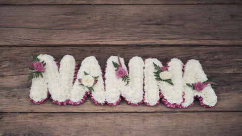 Personalised Multi-Letter Floral Tribute