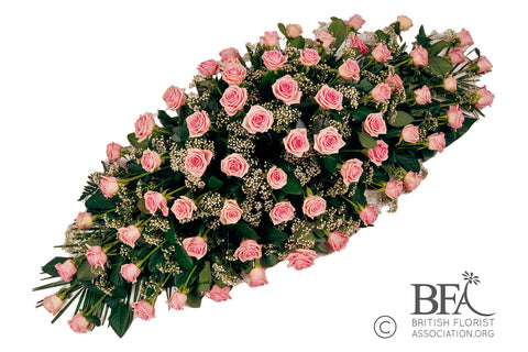 Stunning Rose Double End Coffin Top